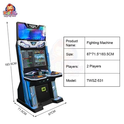 3D King of Fighters Double Player Arcade Machine – Coin Operated Game Console (7)